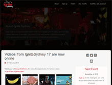 Tablet Screenshot of ignitesydney.com